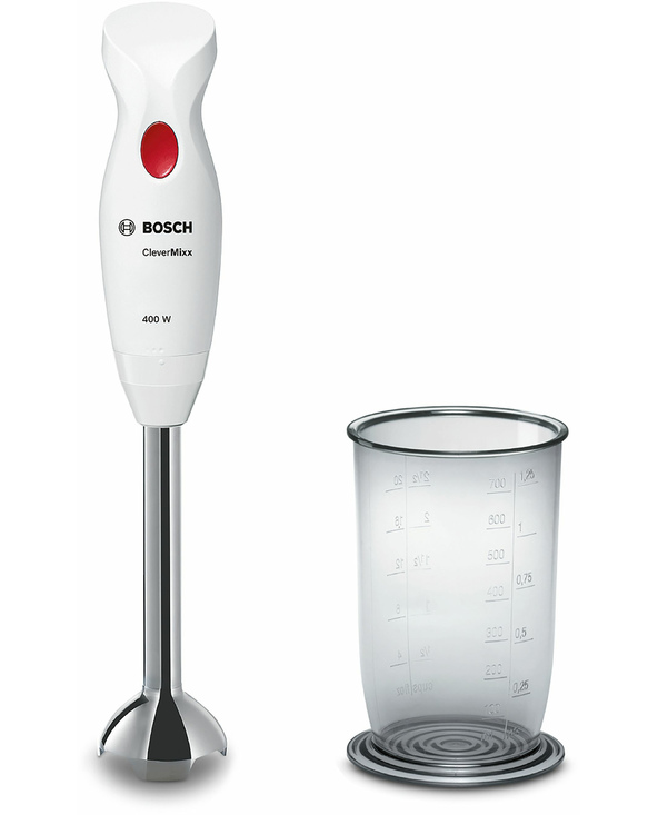 Bosch MSM24100 blender Mélangeur par immersion 400 W Acier inoxydable, Blanc