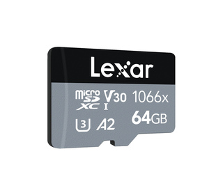 Lexar Professional 1066x microSDXC UHS-I Cards SILVER Series 64 Go Classe 10