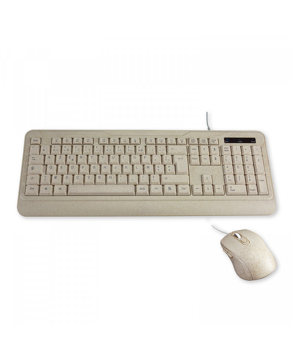 MCL MP3A99AACK2012BIB clavier Souris incluse USB AZERTY Français Beige