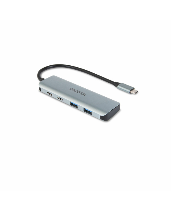 DICOTA D32061 hub & concentrateur USB Type-C 10000 Mbit/s Argent