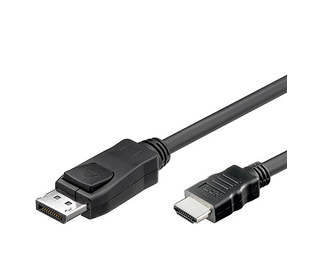 Alcasa DP-HDMI câble vidéo et adaptateur 2 m DisplayPort HDMI Type A (Standard) Noir