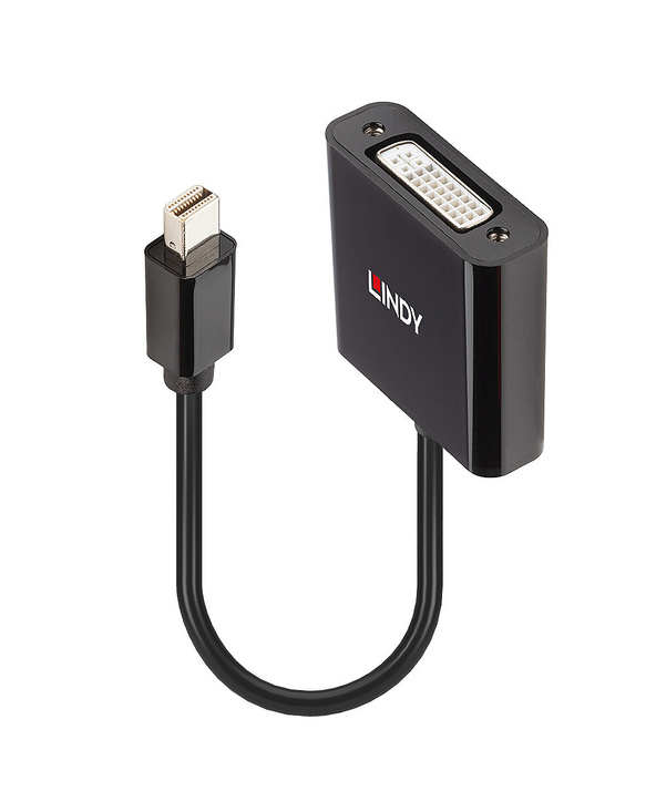 Lindy 41736 changeur de genre de câble Mini DisplayPort DVI-D Noir