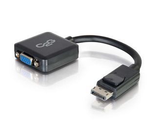 C2G 20 cm Convertisseur adaptateur DisplayPort mâle vers VGA femelle actif - Noir