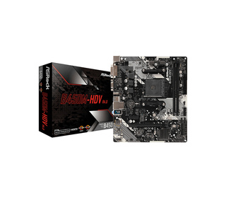 Asrock B450M-HDV R4.0 AMD B450 Emplacement AM4 micro ATX