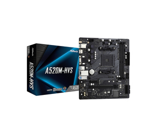 Asrock A520M-HVS AMD A520 Emplacement AM4 micro ATX