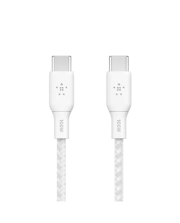Belkin CAB014bt3MWH câble USB 3 m USB 2.0 USB C Blanc