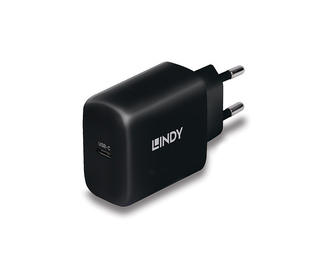 Lindy 73426 chargeur d'appareils mobiles Universel Noir Secteur Charge rapide Intérieure