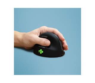 R-Go Tools HE Mouse Souris Ergonomique R-Go HE Break avec logiciel de pause, gaucher, moyen (longueur de la main 165-185 mm), bl