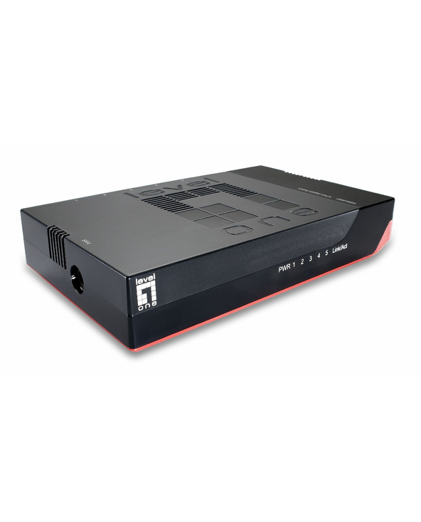 LevelOne GSW-0507 commutateur réseau Non-géré Gigabit Ethernet (10/100/1000) Noir, Rouge