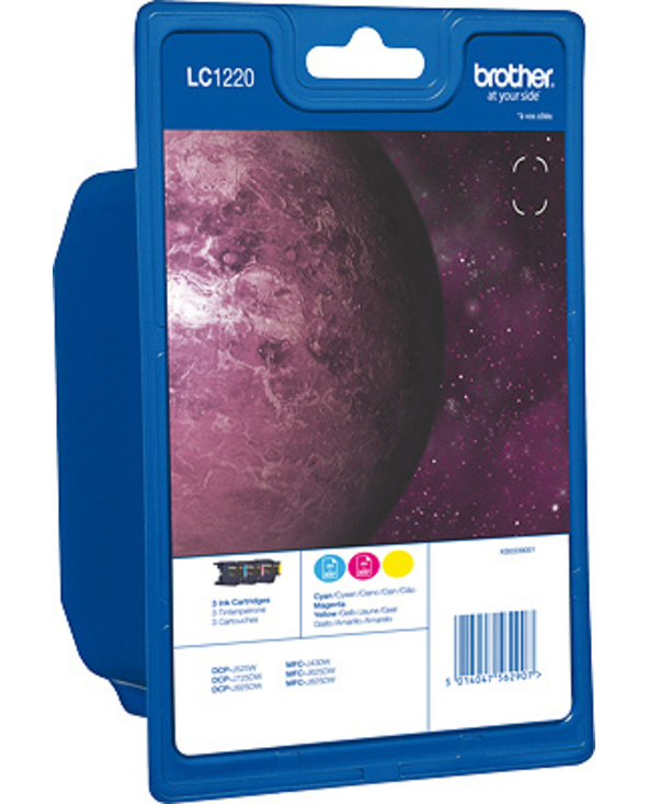 Brother LC-1220RBWBP cartouche d'encre 3 pièce(s) Original Cyan, Magenta, Jaune