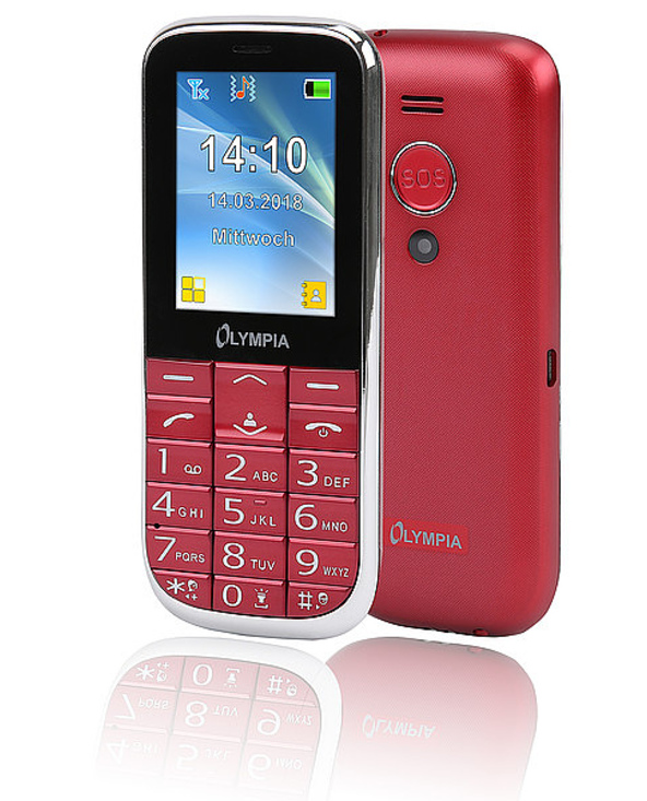 Olympia Joy II 6,1 cm (2.4") 64 g Rouge Appareil-photo de téléphone
