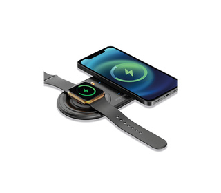 RealPower ChargeAIR Duo Smartphone, Smartwatch Noir USB Intérieure