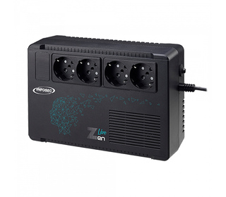 Infosec Zen Live 500 alimentation d'énergie non interruptible Interactivité de ligne 0,5 kVA 300 W 4 sortie(s) CA