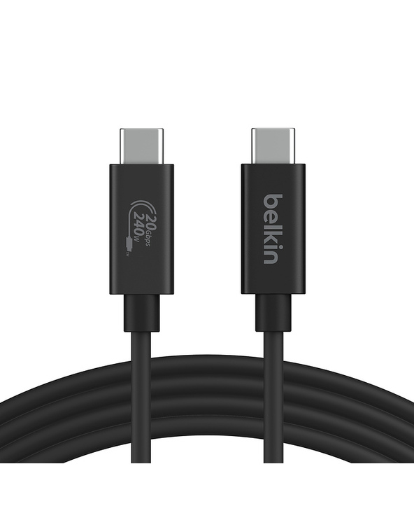 Belkin INZ004BT2MBK câble USB 2 m USB4 Gen 2x2 USB C Noir