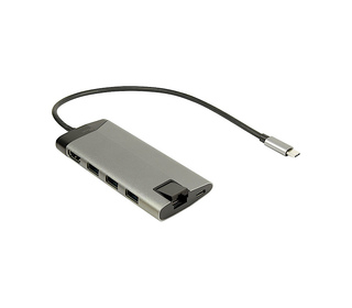 Inter-Tech GDC-802 USB 3.2 Gen 1 (3.1 Gen 1) Type-C Gris