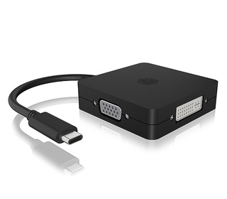 ICY BOX IB-DK1104-C adaptateur graphique USB 3840 x 2160 pixels Noir