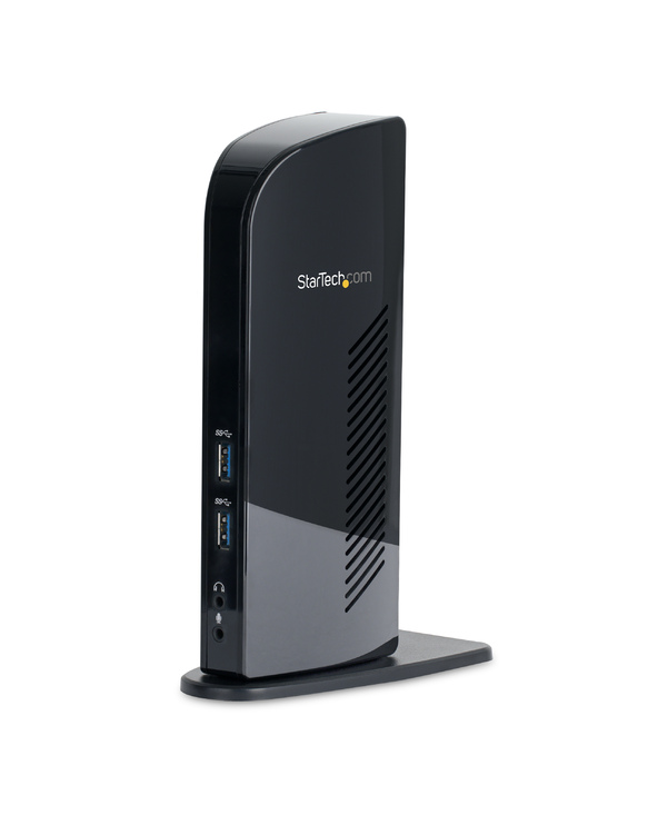 StarTech.com Station d'Accueil pour Ordinateur Portable USB 3.0 à Double Écran avec HDMI et DVI/VGA, Hub USB-A 6x, GbE, Audio, D