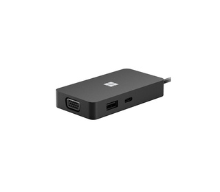 Microsoft USB-C Travel Hub Black adaptateur graphique USB Noir