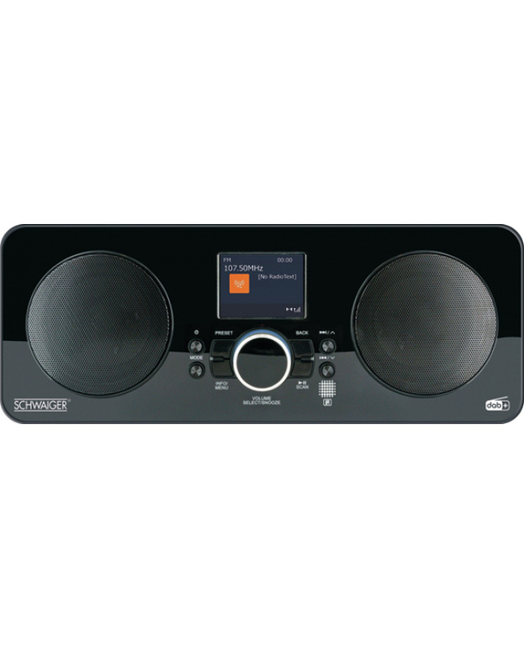 Schwaiger DAB650513 Radio portable Internet Numérique Noir