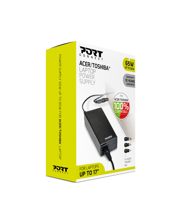 Port Designs 900093-ACTO adaptateur de puissance & onduleur Intérieure 65 W Noir