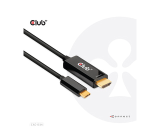 CLUB3D CAC-1334 câble vidéo et adaptateur 1,8 m HDMI Type A (Standard) USB Type-C