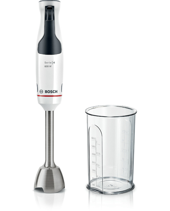 Bosch Serie 4 MSM4W210 blender 0,6 L Mélangeur par immersion 600 W Noir, Blanc