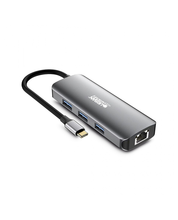 Urban Factory MHC55UF station d'accueil Avec fil USB 3.2 Gen 1 (3.1 Gen 1) Type-C Gris