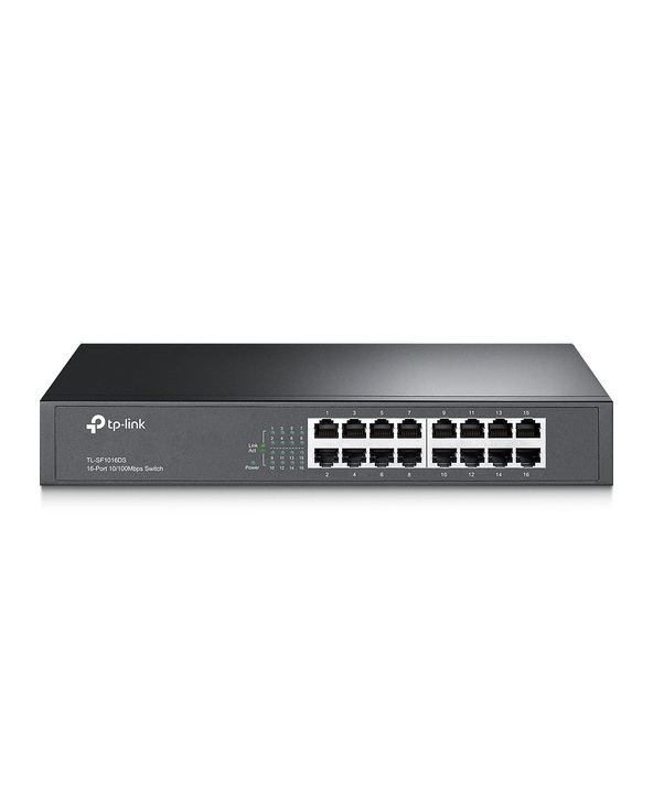 TP-Link TL-SF1016DS commutateur réseau Non-géré Fast Ethernet (10/100) 1U Noir