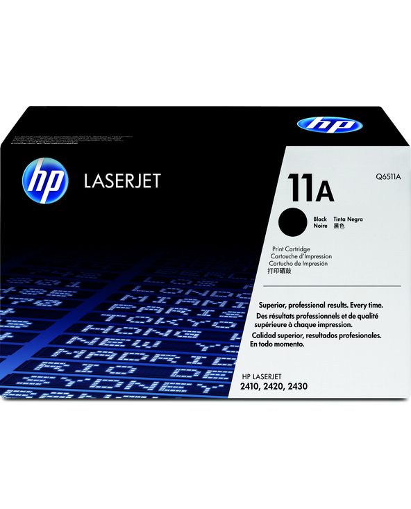 HP 11A Black Original LaserJet Toner Cartridge Cartouche de toner 1 pièce(s) Noir
