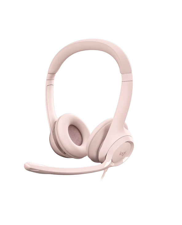 Logitech H390 Casque Avec fil Arceau Bureau/Centre d'appels USB Type-A Rose