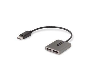 StarTech.com Répartiteur DisplayPort 1.4 pour Deux Moniteurs, Adaptateur DisplayPort vers 2x DP pour Plusieurs Moniteurs, Hub MS