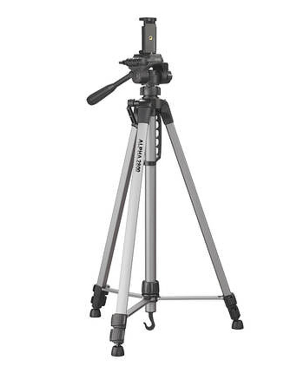 Cullmann Alpha 2800 mobile trépied Caméra de Smartphone/numérique 3 pieds Noir, Argent