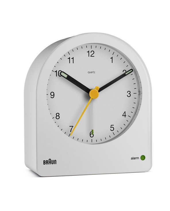 Braun BC22 Réveil à quartz Blanc, Jaune