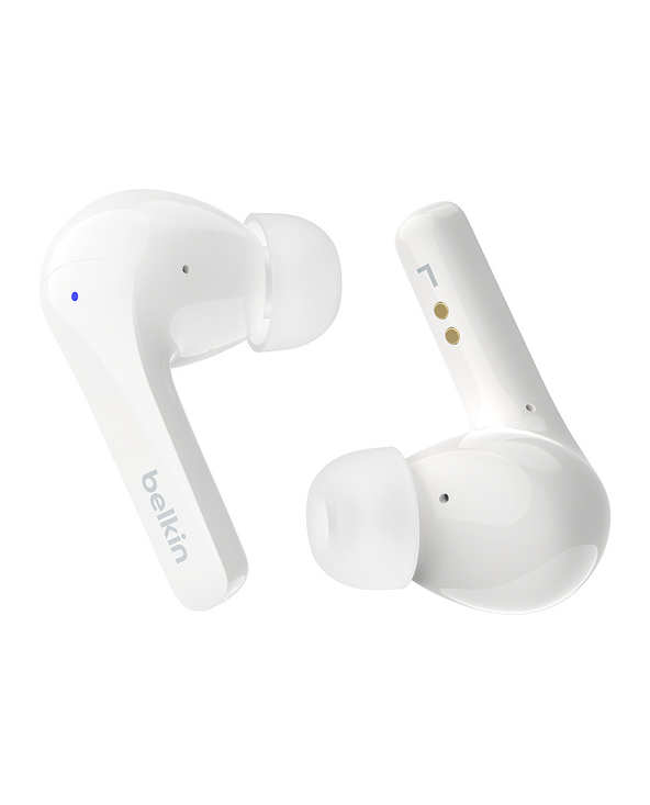 Belkin SoundForm Motion Casque True Wireless Stereo (TWS) Ecouteurs Appels/Musique/Sport/Au quotidien Bluetooth Blanc