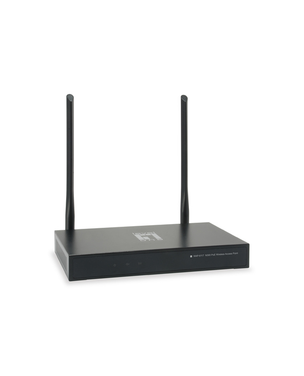 LevelOne WAP-6117 point d'accès réseaux locaux sans fil 300 Mbit/s Noir Connexion Ethernet, supportant l'alimentation via ce por