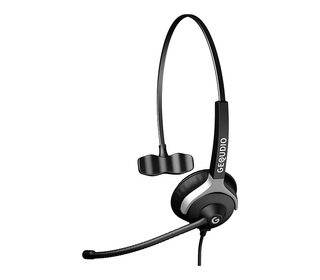 GEQUDIO WA9002 écouteur/casque Avec fil Arceau Bureau/Centre d'appels Noir
