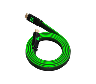 Floating Grip FG-HDMILED-300-GREEN câble HDMI 3 m HDMI Type A (Standard) Noir