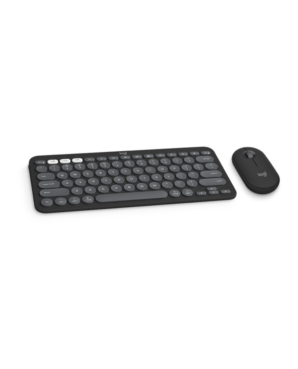 Logitech Pebble 2 Combo for Mac clavier Souris incluse RF sans fil + Bluetooth AZERTY Français Graphite