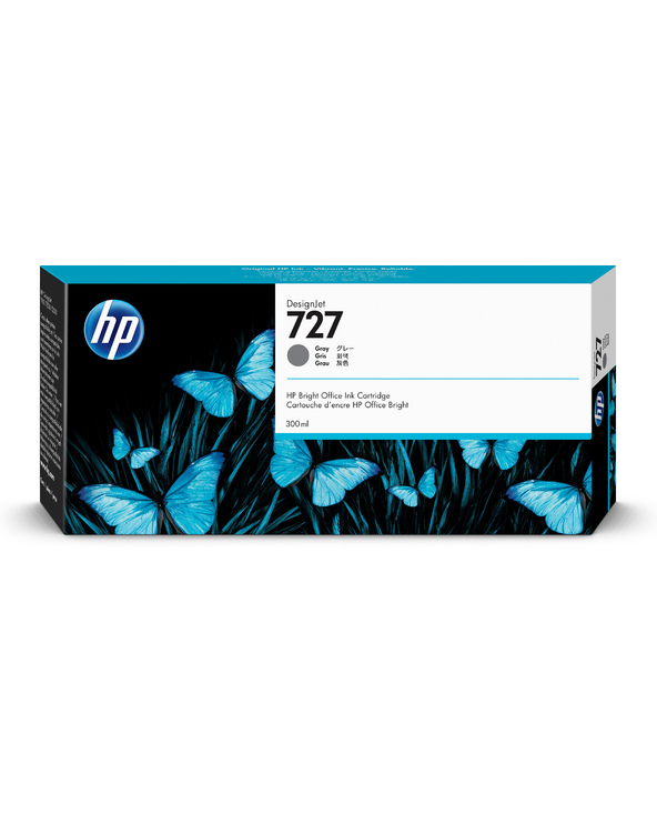 HP 727 cartouche d'encre DesignJet grise, 300 ml