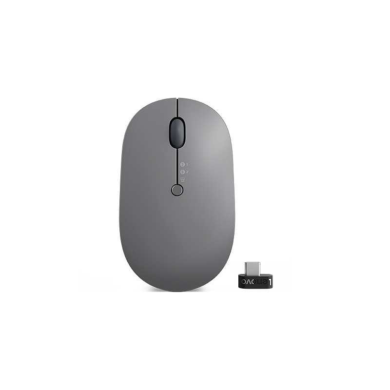 Lenovo Go Multi-Device souris Ambidextre RF sans fil + Bluetooth Optique 2400 DPI