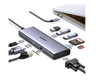 Ugreen Revodok USB-C 6-IN-1 Hub met 4K HDMI USB Type-C 10000 Mbit/s