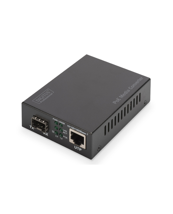 Digitus Convertisseurs de médias Gigabit PoE, RJ45 / SFP, PSE