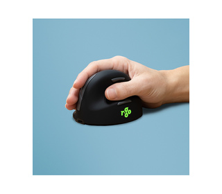R-Go Tools HE Mouse Souris Ergonomique R-Go HE Break avec logiciel de pause, droiter, moyen (longueur de la main 165-185 mm), bl