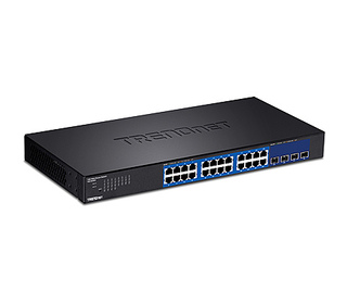 Trendnet TEG-30284 commutateur réseau Géré Gigabit Ethernet (10/100/1000) 1U Noir