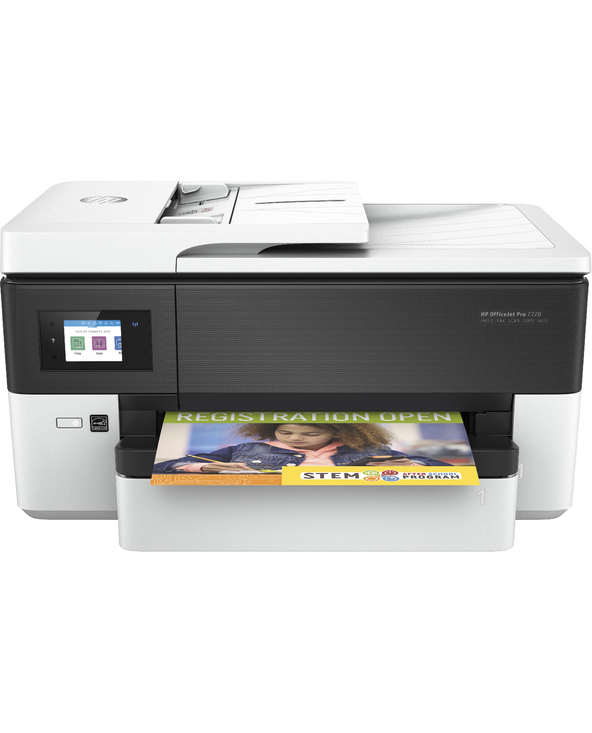 HP OfficeJet Pro Imprimante tout-en-un grand format 7720, Couleur, Imprimante pour Petit bureau, Impression, copie, scan, fax, C