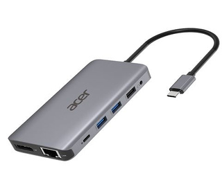 Acer HP.DSCAB.009 station d'accueil Avec fil USB 3.2 Gen 1 (3.1 Gen 1) Type-C Argent