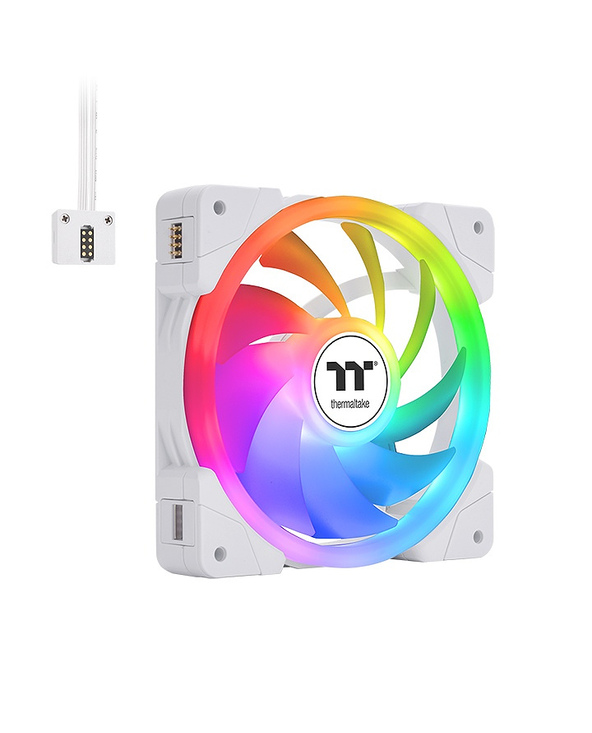 Thermaltake SWAFAN EX12 ARGB Boitier PC Refroidisseur d'air 12 cm Blanc 3 pièce(s)