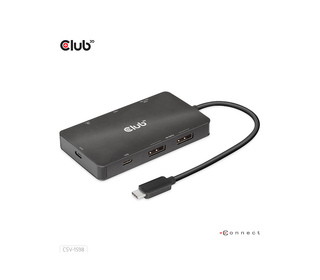 CLUB3D CSV-1598 station d'accueil USB 3.2 Gen 2 (3.1 Gen 2) Type-C Noir