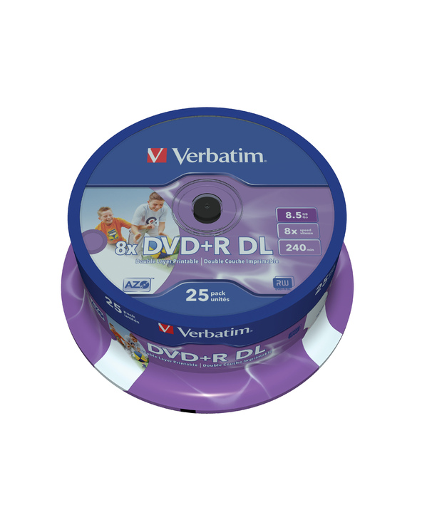 Verbatim 43667 DVD vierge 8,5 Go DVD+R DL 25 pièce(s) Verbatim 43667 DVD vierge 8,5 Go DVD+R DL 25 pièce(s)