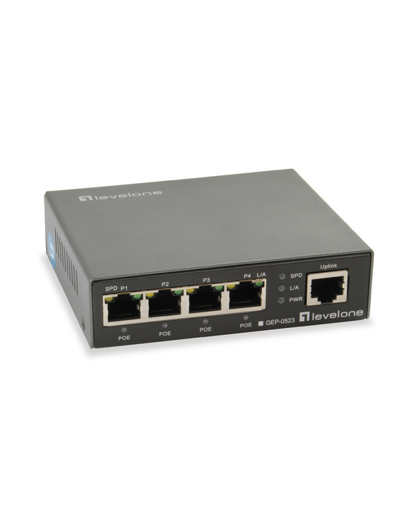 LevelOne GEP-0523 commutateur réseau Gigabit Ethernet (10/100/1000) Connexion Ethernet, supportant l'alimentation via ce port (P
